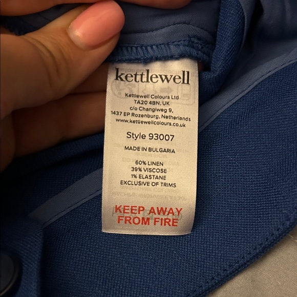 Classic Blue Trousers with Front Pleats - Picture 6 of 6